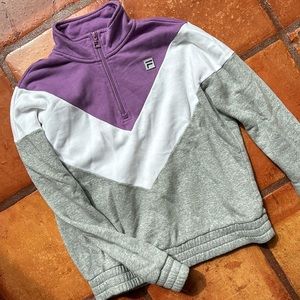 Retro fila half zip